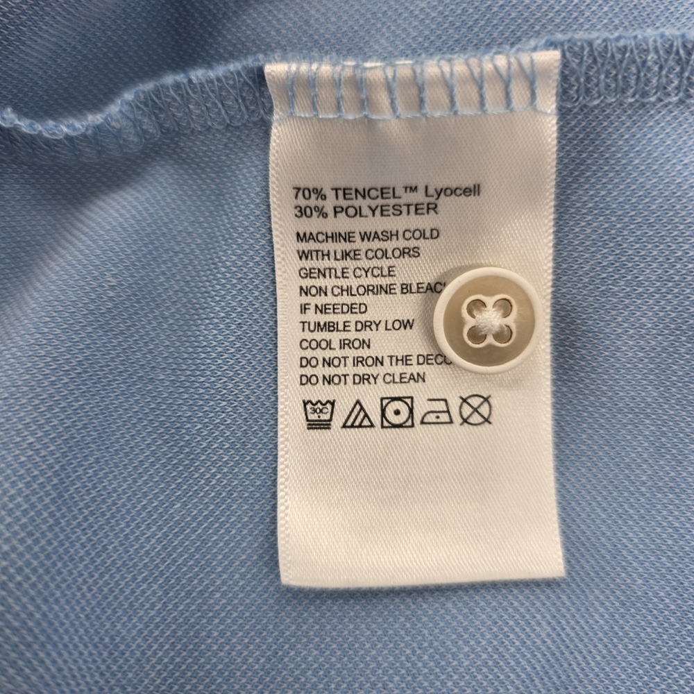 Tommy Bahama Men's Emfielder Short Sleeve Polo Shirt Light Blue Size 3XL Tencel. - Picture 4 of 8
